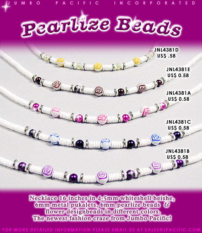 Philippine fashion product pearlize beads